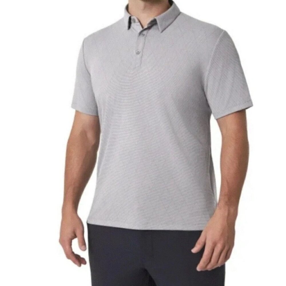 NEW Modern Ambition Men's XL Polo Shirt Gray 2-Way Stretch Moisture Wicking